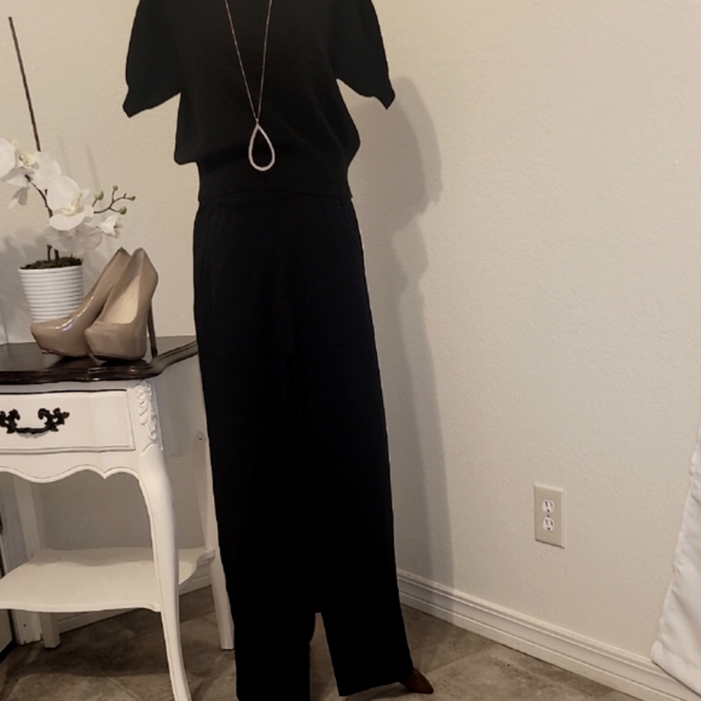 Black Knit Pant Set - Picture 3 of 8